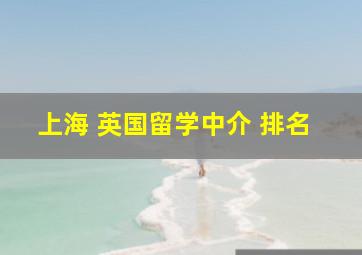 上海 英国留学中介 排名